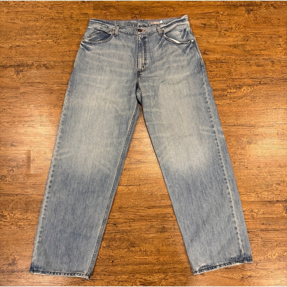 Vintage Y2K Levi's Blue Light Wash Skater Silvertab Baggy Denim Jeans‎ Men 36x32